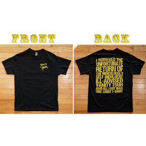 Weird Al Yankovic T-Shirt Mens Medium Black 2018 Ill Advised Vanity Tour RARE!